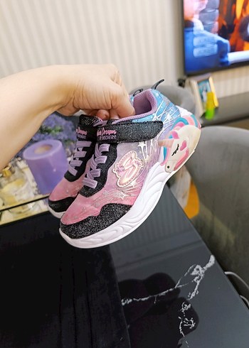 Kız Çocuk Renkli Bağcıklı Spor Ayakkabı - Görsel 2