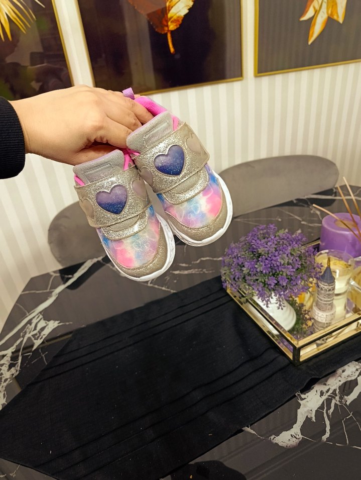 Kız Çocuk Çok Renkli Bağcıksız Spor Ayakkabı - Görsel 4