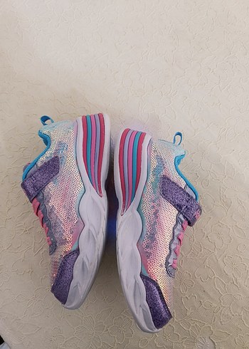 Kız Çocuk Renkli Parlak Spor Ayakkabı - Görsel 4