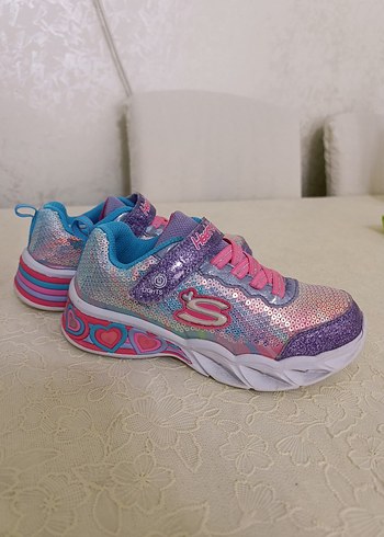 Kız Çocuk Renkli Parlak Spor Ayakkabı - Görsel 7