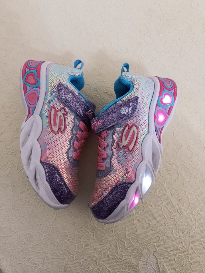 Kız Çocuk Renkli Parlak Spor Ayakkabı - Görsel 3