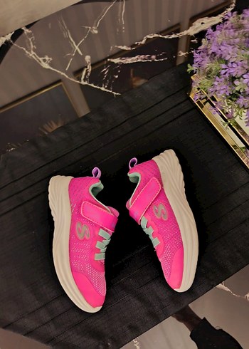 Kız Çocuk Pembe Renkli Cırt Cırtlı Spor Ayakkabı - Görsel 10