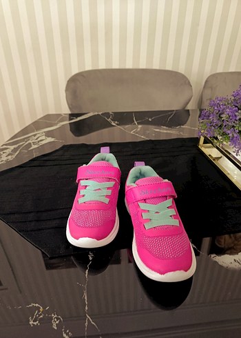 Kız Çocuk Pembe Renkli Cırt Cırtlı Spor Ayakkabı - Görsel 7