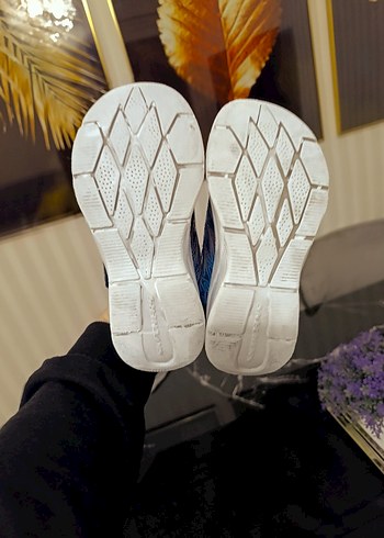 Erkek Çocuk Mavi Spor Ayakkabı Velcro - Görsel 4