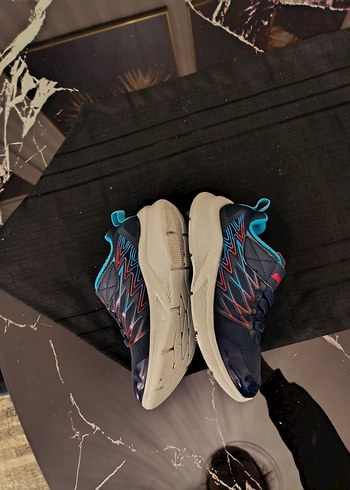 Erkek Çocuk Mavi Spor Ayakkabı Velcro - Görsel 7