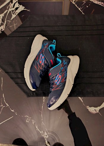 Erkek Çocuk Mavi Spor Ayakkabı Velcro - Görsel 9