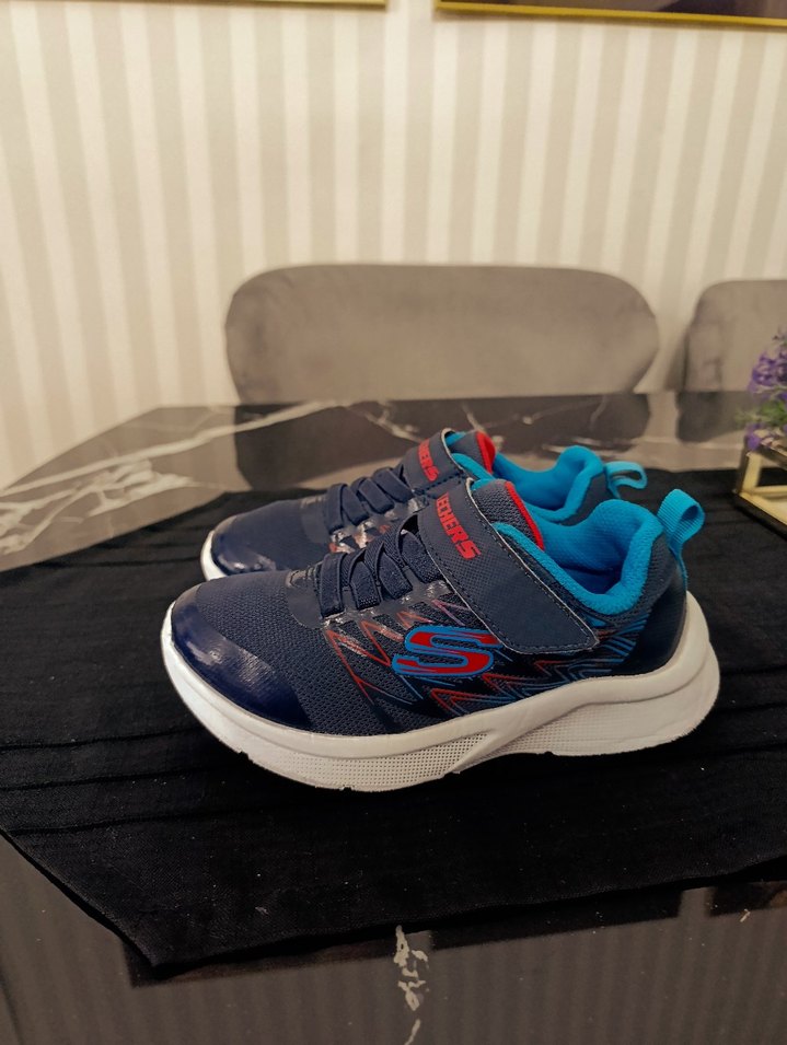 Erkek Çocuk Mavi Spor Ayakkabı Velcro - Görsel 3