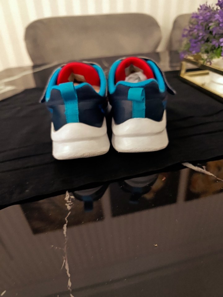 Erkek Çocuk Mavi Spor Ayakkabı Velcro - Görsel 2