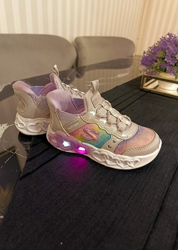 Kız Çocuk Işıklı Çok Renkli Spor Ayakkabı - Görsel 9