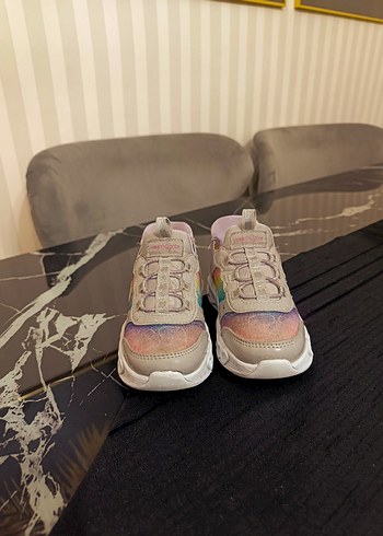 Kız Çocuk Işıklı Çok Renkli Spor Ayakkabı - Görsel 2