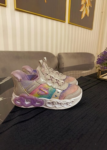 Kız Çocuk Işıklı Çok Renkli Spor Ayakkabı - Görsel 7