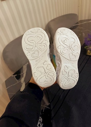 Kız Çocuk Işıklı Çok Renkli Spor Ayakkabı - Görsel 8