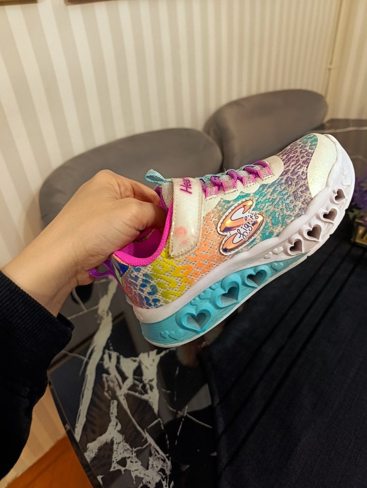 Kız Çocuk Renkli Bağcıksız Spor Ayakkabı - Görsel 3