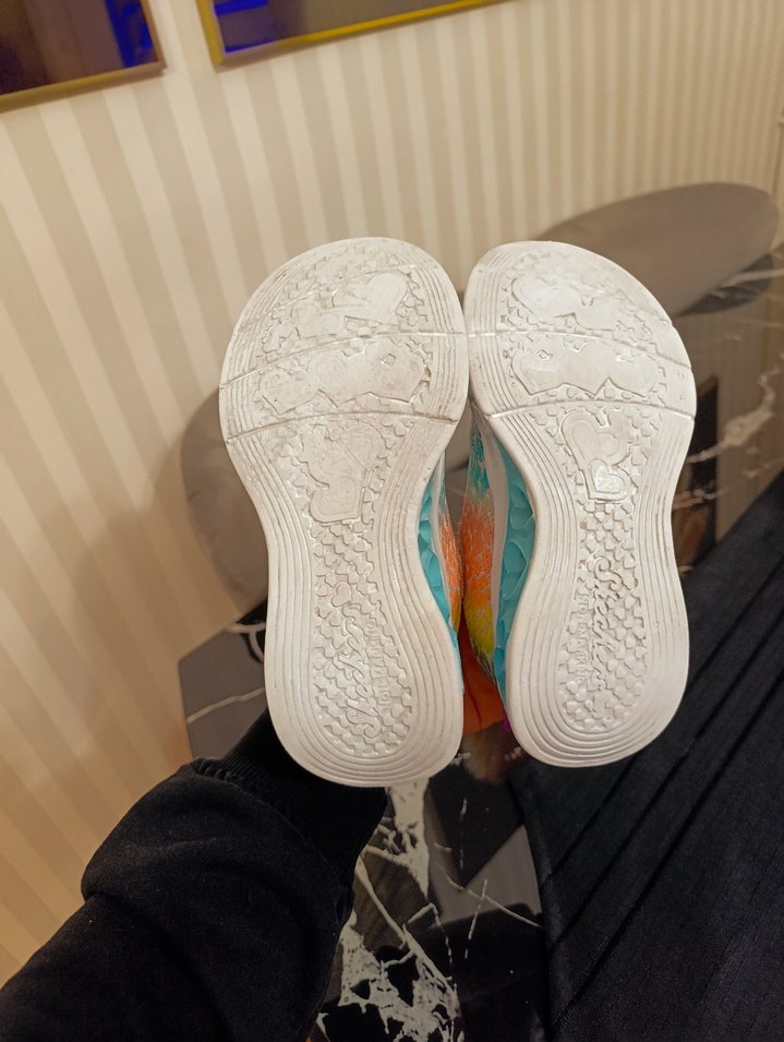 Kız Çocuk Renkli Bağcıksız Spor Ayakkabı - Görsel 5