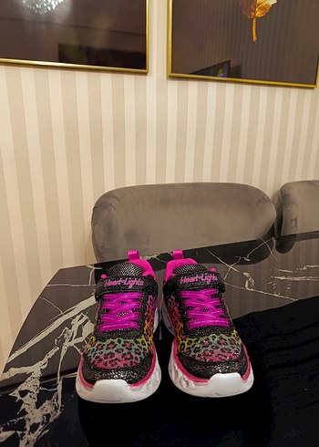 Kız Çocuk Renkli Yılan Desenli Spor Ayakkabı - Görsel 3