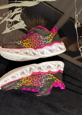 Kız Çocuk Renkli Yılan Desenli Spor Ayakkabı - Görsel 4