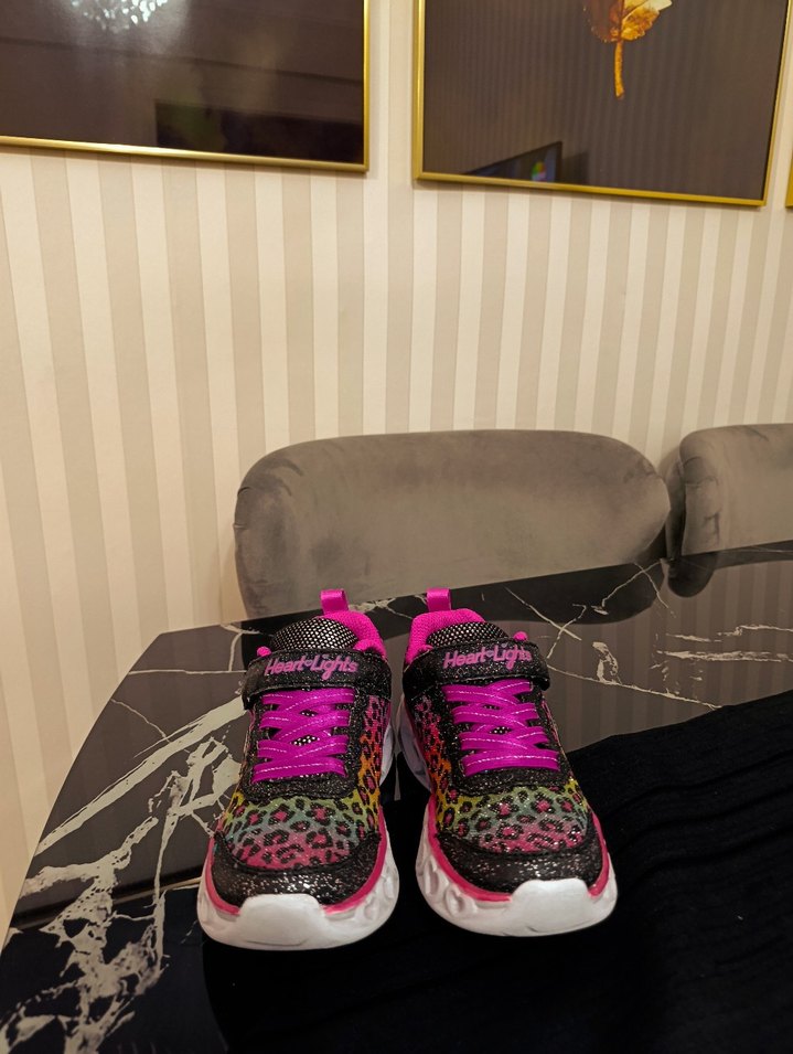 Kız Çocuk Renkli Yılan Desenli Spor Ayakkabı - Görsel 3