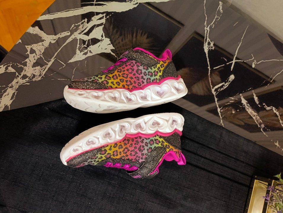 Kız Çocuk Renkli Yılan Desenli Spor Ayakkabı - Görsel 4