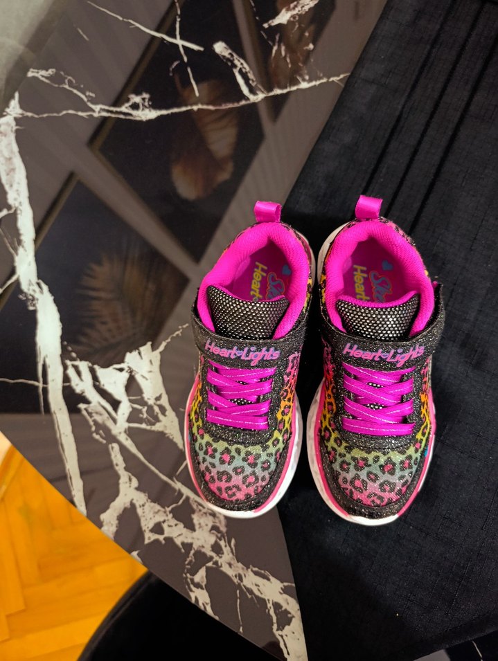 Kız Çocuk Renkli Yılan Desenli Spor Ayakkabı - Görsel 5