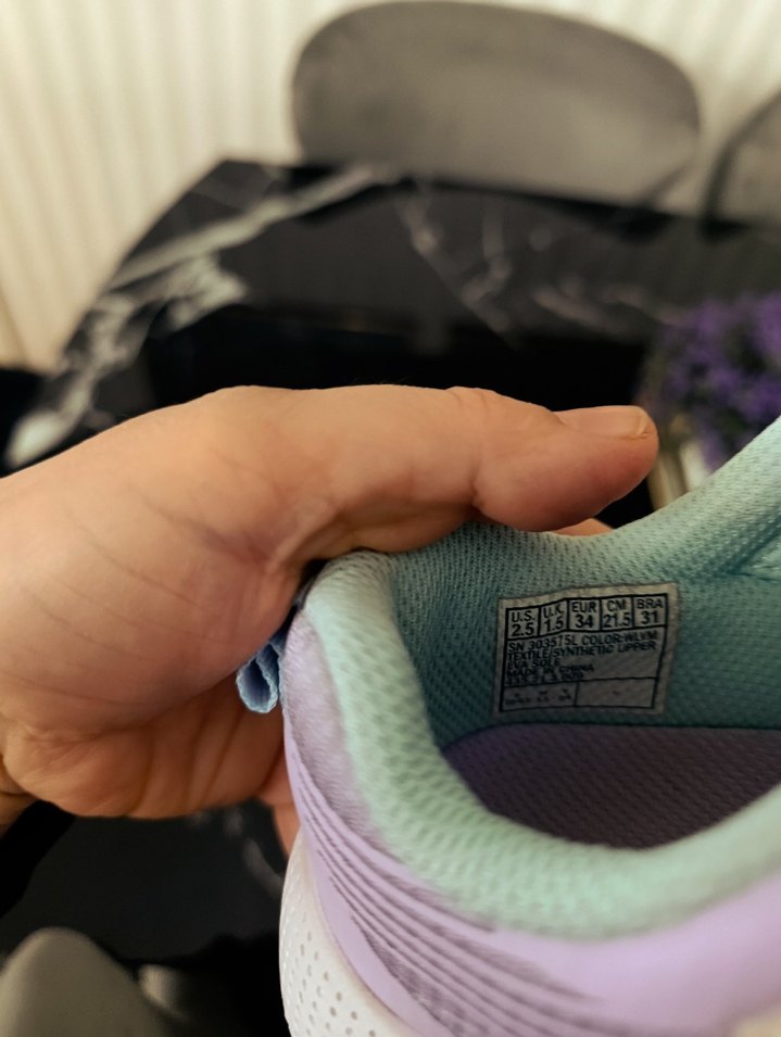 Kız Çocukları İçin Renkli Bağcıksız Sneakers - Görsel 4