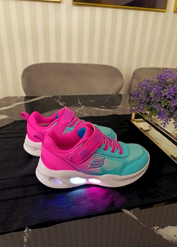 Kız Çocuk Renkli Işıklı Spor Ayakkabı - Görsel 6