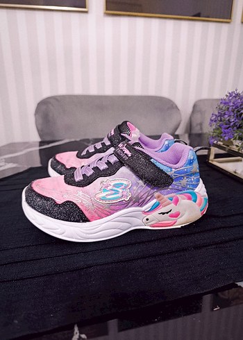 Kız Çocuk Renkli Bağcıklı Spor Ayakkabı - Görsel 4