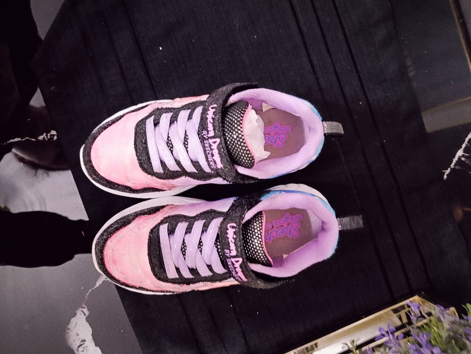 Kız Çocuk Renkli Bağcıklı Spor Ayakkabı - Görsel 3