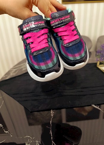 Renkli Kız Çocuk Spor Ayakkabı Velcro Bağcıklı - Görsel 6