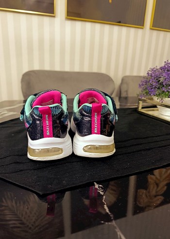 Renkli Kız Çocuk Spor Ayakkabı Velcro Bağcıklı - Görsel 2