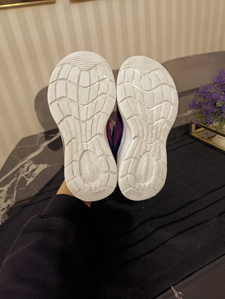 Renkli Kız Çocuk Spor Ayakkabı Velcro Bağcıklı - Görsel 4