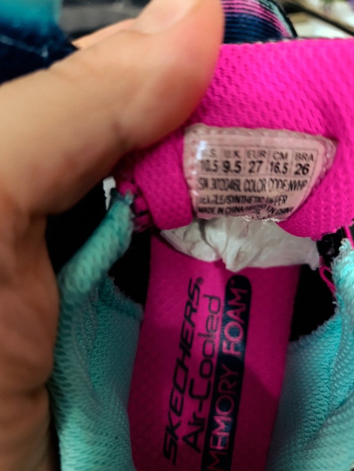 Renkli Kız Çocuk Spor Ayakkabı Velcro Bağcıklı - Görsel 5