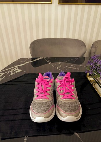 Kız Çocuk Gri Renkli Tie-Dye Spor Ayakkabı - Görsel 4