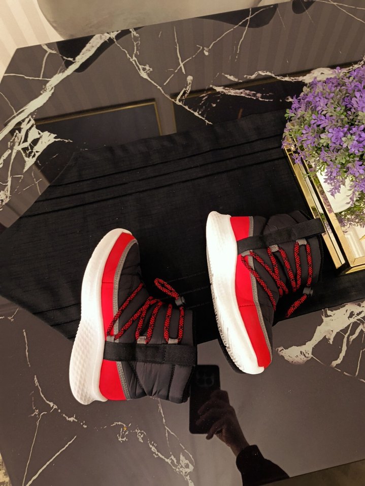 Kırmızı Erkek Çocuk Cırt Cırtlı Kauçuk Bot - Görsel 4