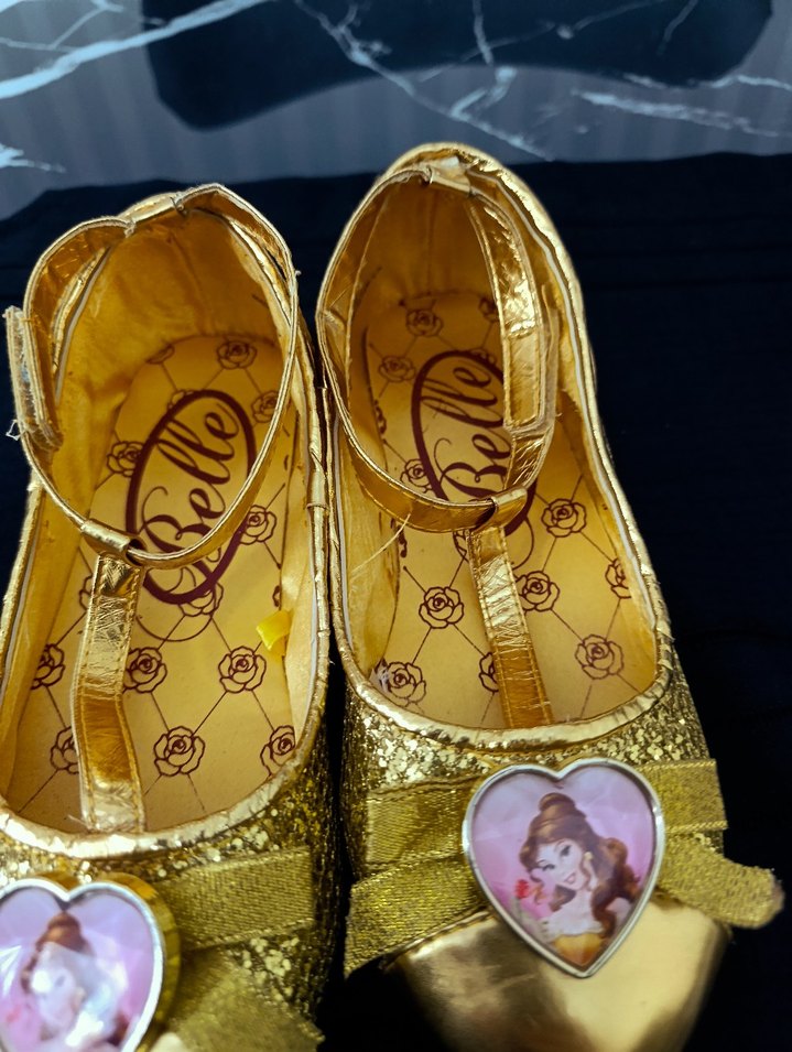 Kız Çocuk Altın Renkli Tokalı Babet - Görsel 3