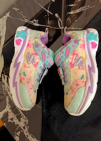 Kız Çocuk Renkli Bağcıksız Sneaker - Görsel 9