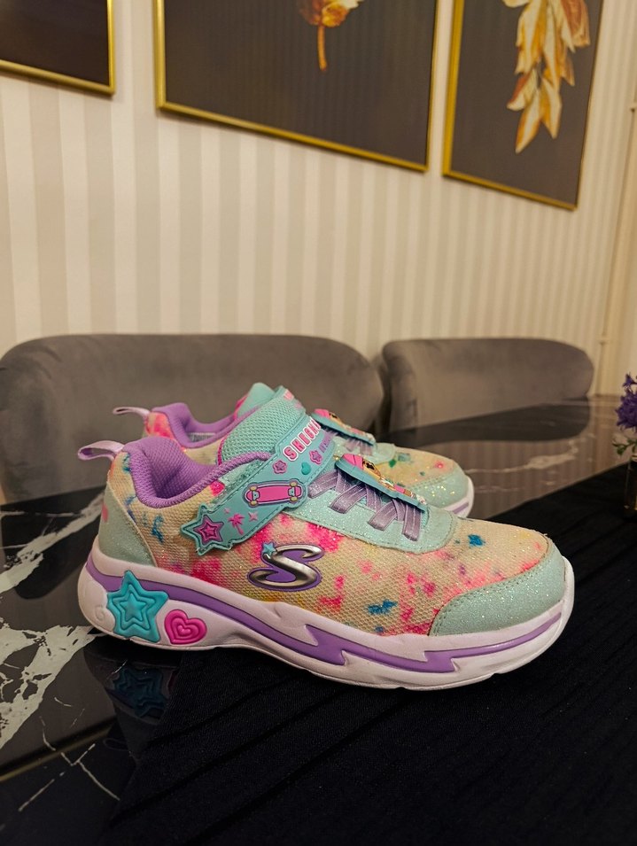 Kız Çocuk Renkli Bağcıksız Sneaker - Görsel 5