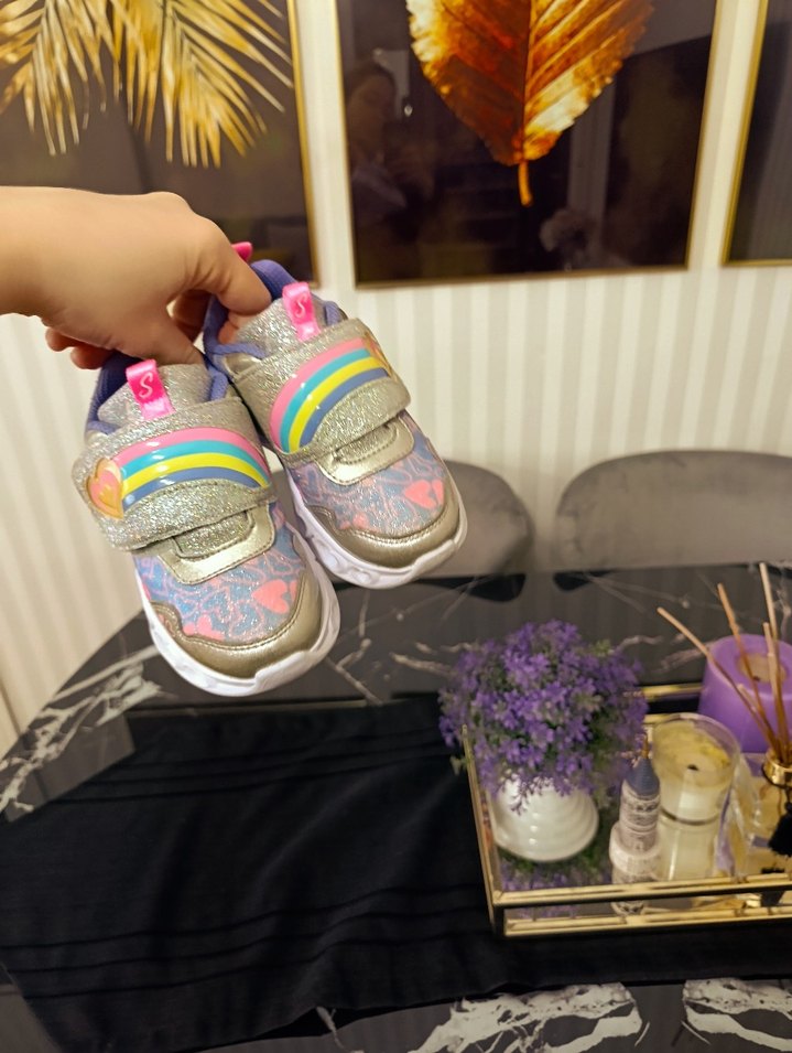 Kızlar için renkli bağcıksız spor ayakkabı - Görsel 2