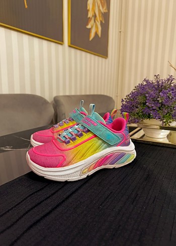 Kız Çocuk Renkli Bağcıksız Spor Ayakkabı - Görsel 4