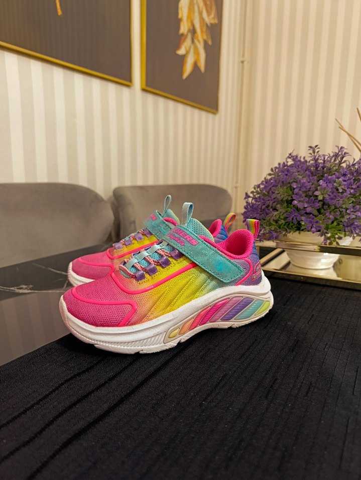 Kız Çocuk Renkli Bağcıksız Spor Ayakkabı - Görsel 4
