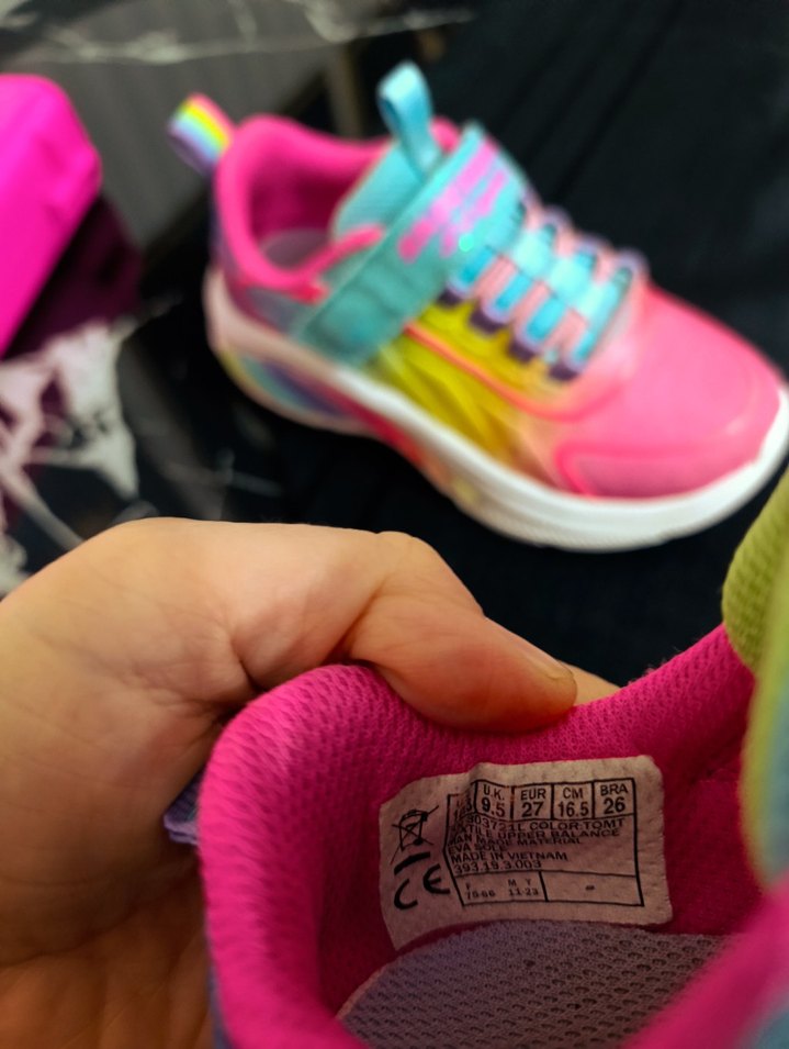 Kız Çocuk Renkli Bağcıksız Spor Ayakkabı - Görsel 3