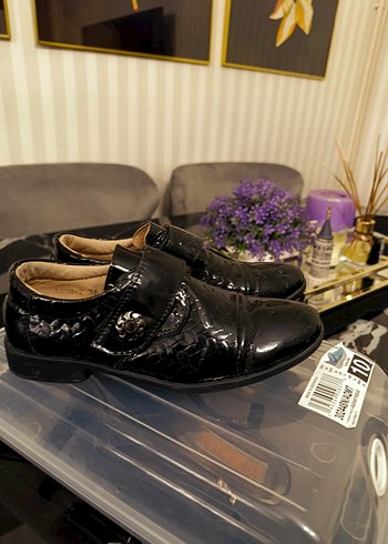 Klasik Siyah Tokalı Erkek çocuk Ayakkabı - Görsel 6