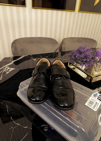 Klasik Siyah Tokalı Erkek çocuk Ayakkabı - Görsel 4