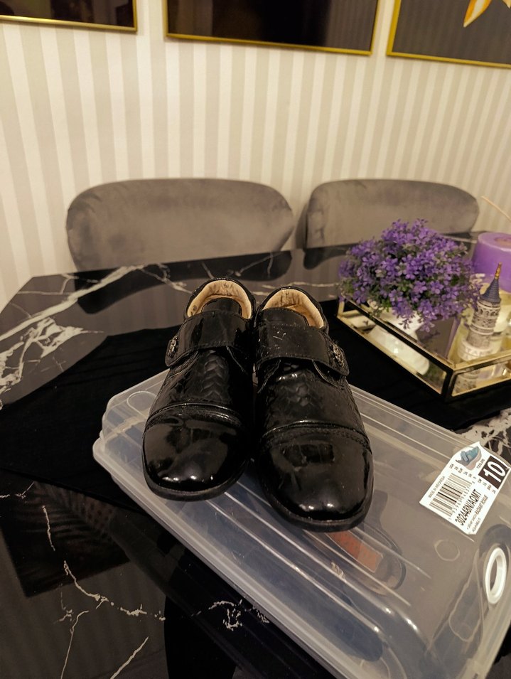 Klasik Siyah Tokalı Erkek çocuk Ayakkabı - Görsel 4