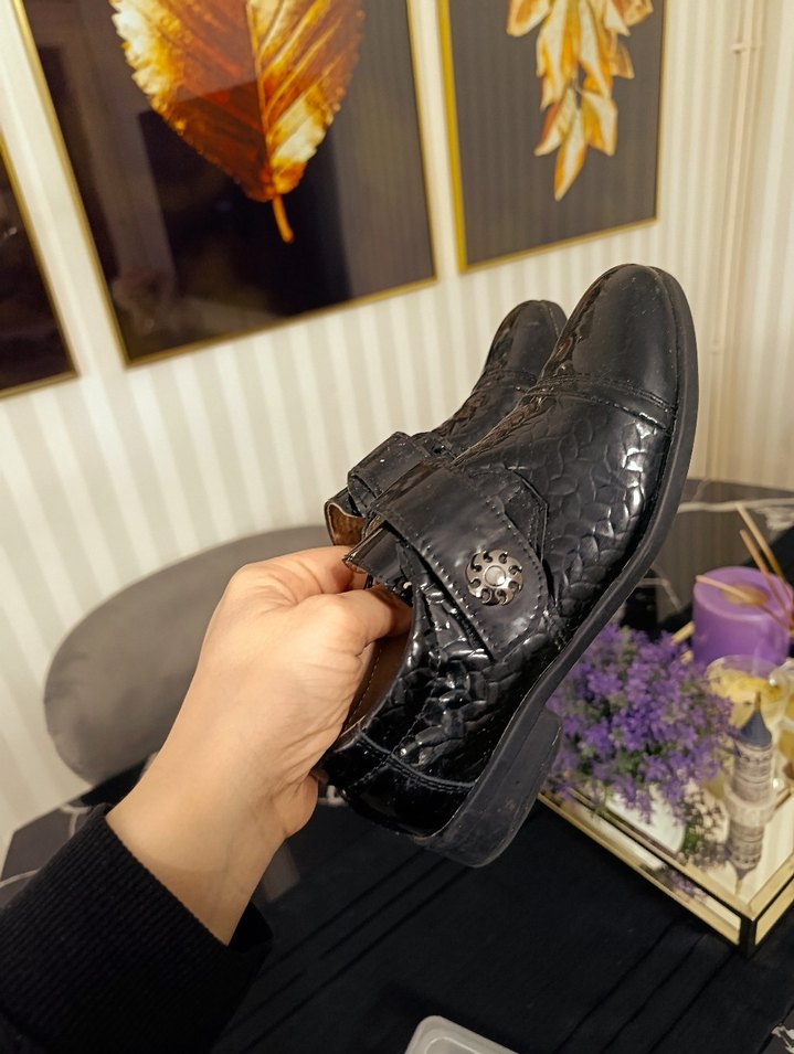 Klasik Siyah Tokalı Erkek çocuk Ayakkabı - Görsel 3