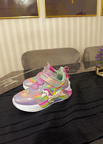 Kız Çocuk Renkli Bağcıksız Spor Ayakkabı - Görsel 4