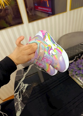 Kız Çocuk Renkli Bağcıksız Spor Ayakkabı - Görsel 3