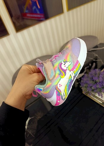 Kız Çocuk Renkli Bağcıksız Spor Ayakkabı - Görsel 2