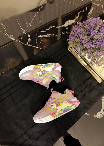 Kız Çocuk Renkli Bağcıksız Spor Ayakkabı - Görsel 7