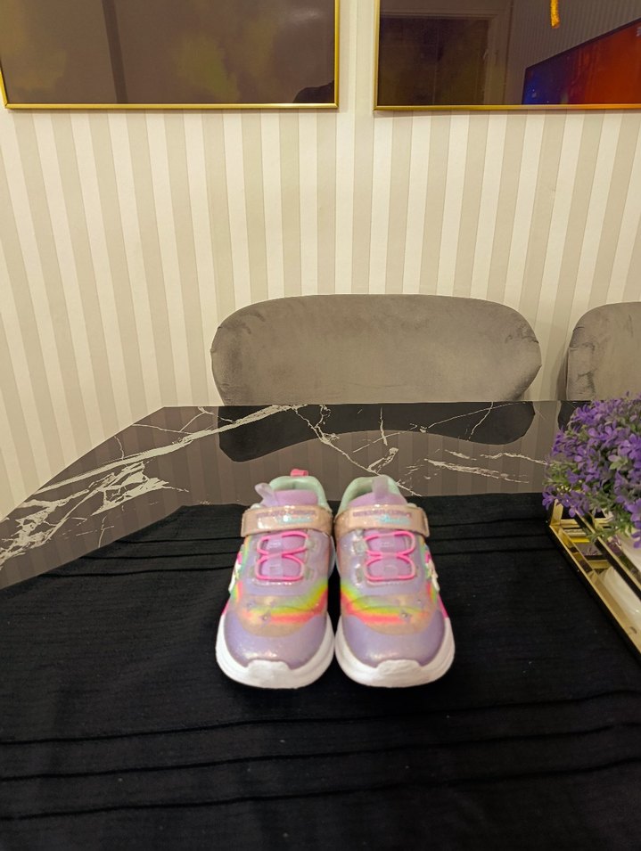 Kız Çocuk Renkli Bağcıksız Spor Ayakkabı - Görsel 5