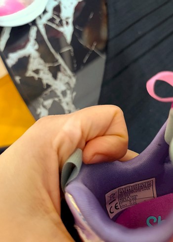 Kız Çocuk Renkli Unicorn Desenli Spor Ayakkabı - Görsel 4